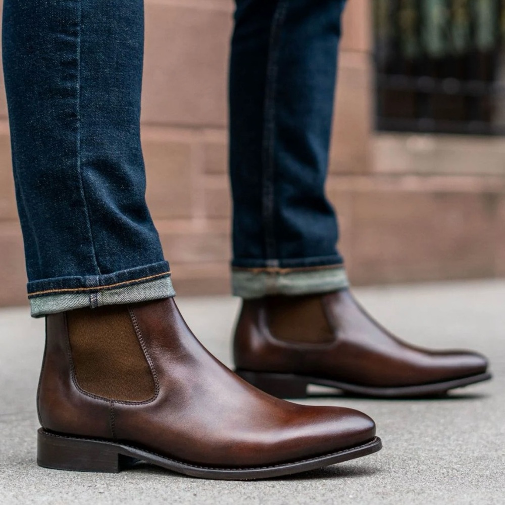 Thursday Boot Company Cavalier Brown Leather Chelsea Boots Men’s Size 11.5